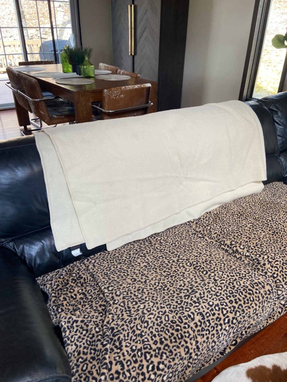 Pendleton Cream wool blanket throw